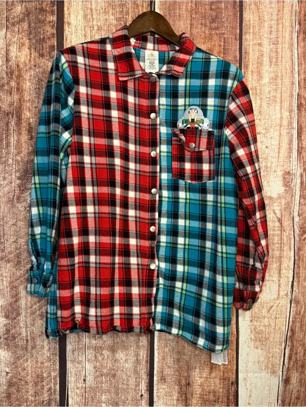Disney Toy Story plaid flannel shirt
